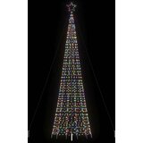 vidaXL Osvetljena novoletna jelka s konicami 1534 LED barvita 500 cm | Shoptok.si