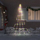  LED Božićno drvce s zemljanim klinovima Šareni 306 cm Metal | shoptok.hr