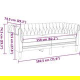  Set sofe 3 pcs Smeđa 201.5 x 74.5 x 74.5 cm tkanina | shoptok.hr