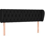  Uzglavlje s ušima crno 163x23x78/88 cm od tkanine | shoptok.hr