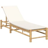 vidaXL Ležalnik z blazinami 55x199x30 cm bambus, (5000296579) Cene