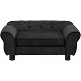 SOFA za pse crna 72 x 45 x 30 cm plišana | shoptok.hr