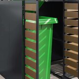  Skladištenje kanti za 3 kante Čelik Antracit | shoptok.hr