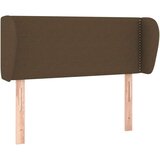  Vzglavje z ušesi temno rjavo 103x23x78/88 cm blago, (20737921) | Shoptok.si