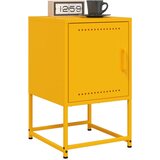 vidaXL Nočna omarica 2 kosa gorčično rumena 36x39x60,5 cm jeklo | Shoptok.si