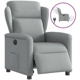 Maison Chic Električni naslanjač - Relax naslanjač svetlo sivo blago, (22061108) | Shoptok.si