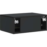  Stenski nočni omarici s predalom 2 pcs Črna 49 x 34,5 x 20 cm, (5000209854) | Shoptok.si