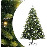 vidaXL Umjetno rasklopivo božićno drvce 150 LED-a Zelena 150 cm | shoptok.hr