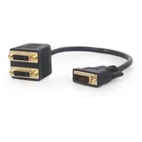 splitter DVI DVI-D male to dual DVI female 0,3m, GEMBIRD A-DVI-2DVI-01