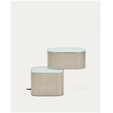 Kave Home Siva kovinska namizna svetilka (višina 23 cm) Tandan – | Shoptok.si