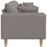 SOFA s jastukom Sivo-smeđa 250 x 77 x 76 cm tkanina | shoptok.hr