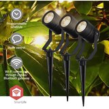 Nedis ZBLOS10RGBW3-SADA 3x LED RGBW prigušiva spoljna lampa LED/3W/230V IP65 Wi-Fi Tuya | Eponuda.com