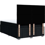 vidaXL Box spring postelja z vzmetnico črna 160x200 cm blago, (21309061) | Shoptok.si