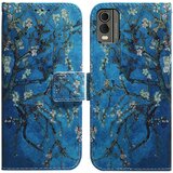 INORCO Za Nokia C32 PU usnjena torbica za telefon s stojalom in vzorcem, ovitek za denarnico s trakom, (22036126) Cene