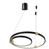Toolight Black Ring led svjetiljka + daljinski upravljač APP692-30-50 | shoptok.hr
