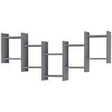 Livetastic Stenski Regal Bat, Antracit Cene