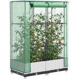  Povišena gredica s pokrovom za staklenik 80 x 40 x 123 cm | shoptok.hr