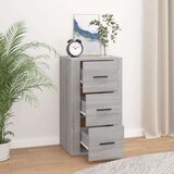  Komoda boja sivog hrasta 40 x 33 x 70 cm od konstruiranog drva | shoptok.hr