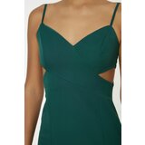 Trendyol Emerald Green Decollete Detailed Evening Dress & Graduation Dress | ePonuda.com