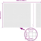 vidaXL Ograda s stupovima Siva 1.2 x 50 m | shoptok.hr