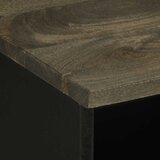  TV ormarić crni 100 x 33 x 46 cm od masivnog drva manga Crna | shoptok.hr