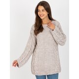 RUE PARIS Sweater-LC-SW-8044.06X-Light Beige | Shoptok.si