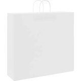  Papirnate vrećice 250 kom s ručkama bijele 54x15x49 cm | shoptok.hr