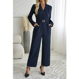 Fenzy Elegantan Kombinezon Dugih Rukava, Tamno Plave Boje | shoptok.hr