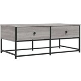  Stolić za kavu siva boja hrasta 100x51x40 cm konstruirano drvo | shoptok.hr
