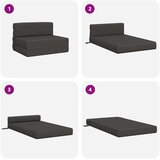 SK Zložljiv kavč postelja Temno siva 70 x 80 x 60 cm Blago, (5000300742) | Shoptok.si