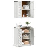 vidaXL Set namještaja za kupaonicu 2 pcs Smeđa 67.5 x 34 x 80 cm | shoptok.hr