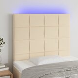 The Living Store LED posteljno vzglavje krem 100x5x118/128 cm blago - LED Vzglavje, (21660011) Cene