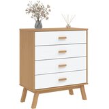  Ladičar OLDEN bijelo-smeđi od masivne borovine | shoptok.hr