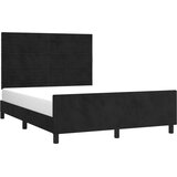  Okvir za krevet bez madraca crni 140 x 190 cm baršunasti | shoptok.hr