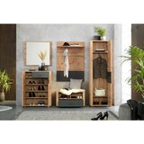 XORA omara za čevlje antracit, barve hrasta | Shoptok.si
