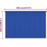  Vanjska roleta za zamračivanje 350 x 230 cm plava HDPE | Shoptok.si