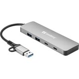 Sandberg 136-64 USB-C/A to 2xUSB-A+2xUSB-C Hub | Eponuda.com
