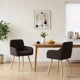 vidaXL Trpezarijske stolice 2 pcs Bouclé Crna 59 x 57 x 85 cm | shoptok.hr