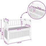  Klupa za vrtno skladištenje 110 x 47 x 80 cm Bambus Prirodna | shoptok.hr