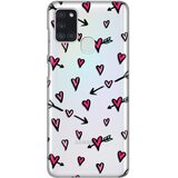  Silikonska maska za Samsung A217F Galaxy A21s Heart Pattern Print Skin providna | ePonuda.com