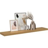  Polica na zidu Zidna montaža Smeđa 120 x 23,5 x 3,8 cm | shoptok.hr