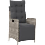 3-dijelni bistro set s jastucima svjetlosivi od poliratana | shoptok.hr