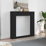 vidaXL Obloga za kamin Črni hrast 100x20x100 cm Inženirski les | Shoptok.si