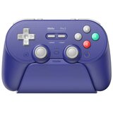 8BitDo bežični gamepad pro 3 BT/2.4Ghz/Multi platform/vibracija/hall effect/tmr/purple edition+dock Cene