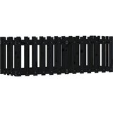  Povišena vrtna gredica crna 150x50x50 cm masivna borovina | Eponuda.com