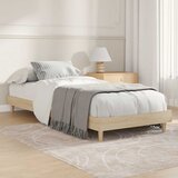 Maison Chic Posteljni okvir - Enojna postelja - Postelja za odrasle brez vzmetnice hrast 75x190 cm inženirski les-J12102, (21774365) | Shoptok.si