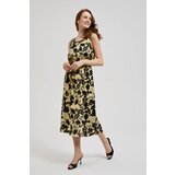 Moodo Women's patterned dress - yellow | Shoptok.si