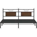  Okvir kreveta bez madraca smeđa boja hrasta 183x213 cm drveni | shoptok.hr