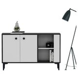 Woody Fashion Sahra - Black Marble, White BlackWhite Console | ePonuda.com