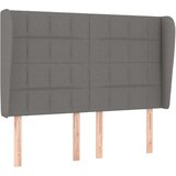  Box spring postelja z vzmetnico temno siva 140x200 cm blago, (20790399) | Shoptok.si